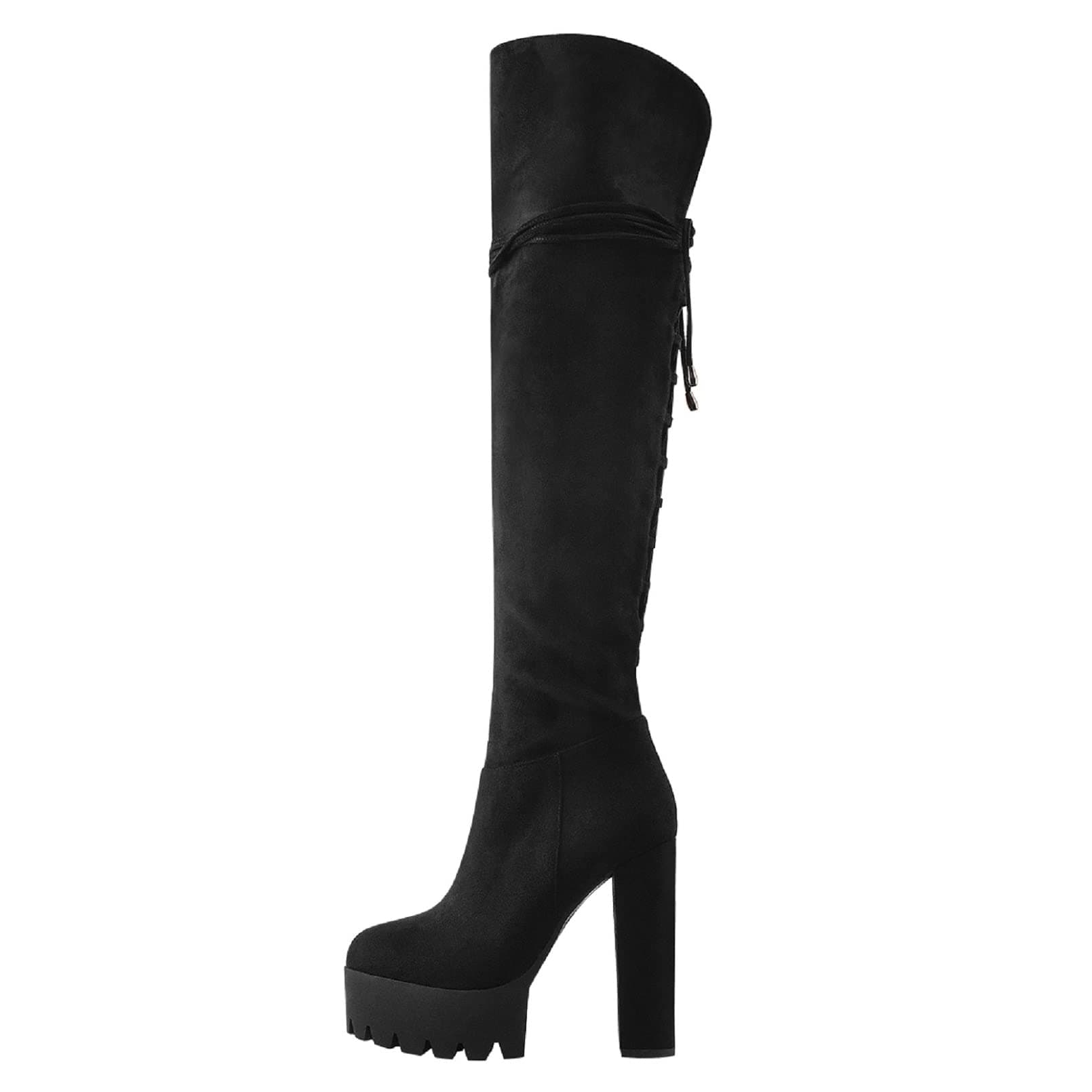Richealnana Women's Platform Over-the-Knee High Boots