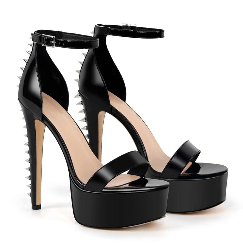 Richealnana Women's Platform Stiletto Ankle Strap Sandals