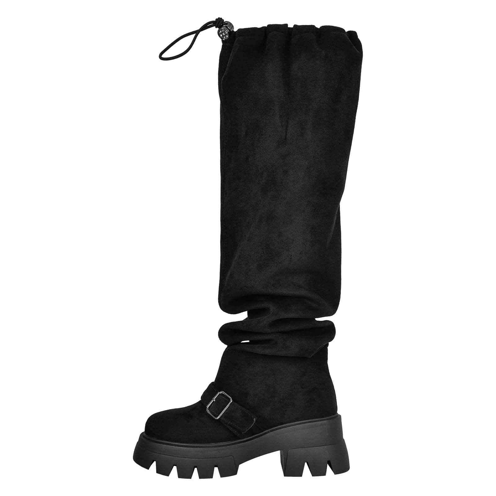 Richealnana Women's Platform Knee High Suede Boots