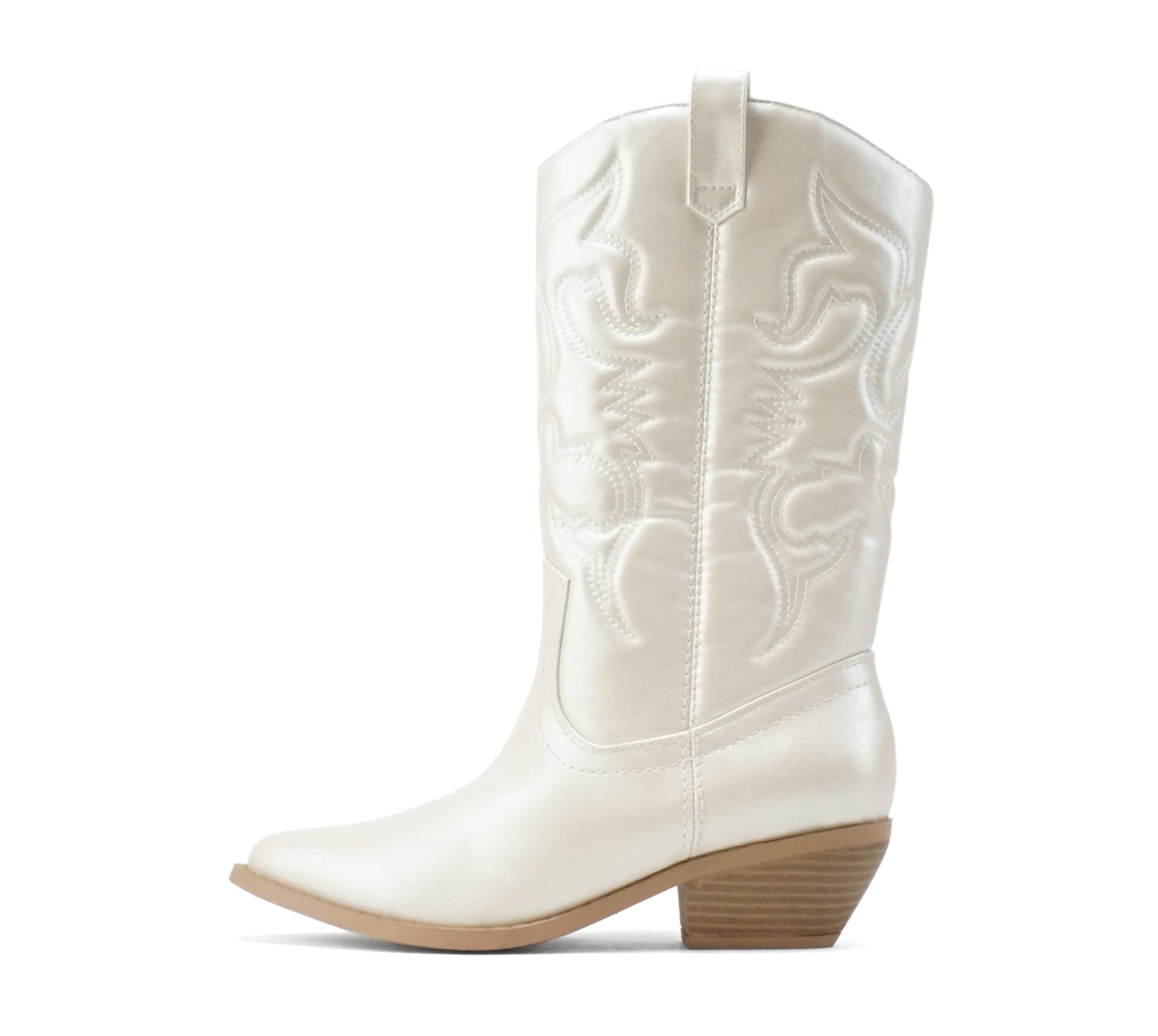 Women's Western Cowboy Pointe Toe Ankle Boots - RENO Soda
