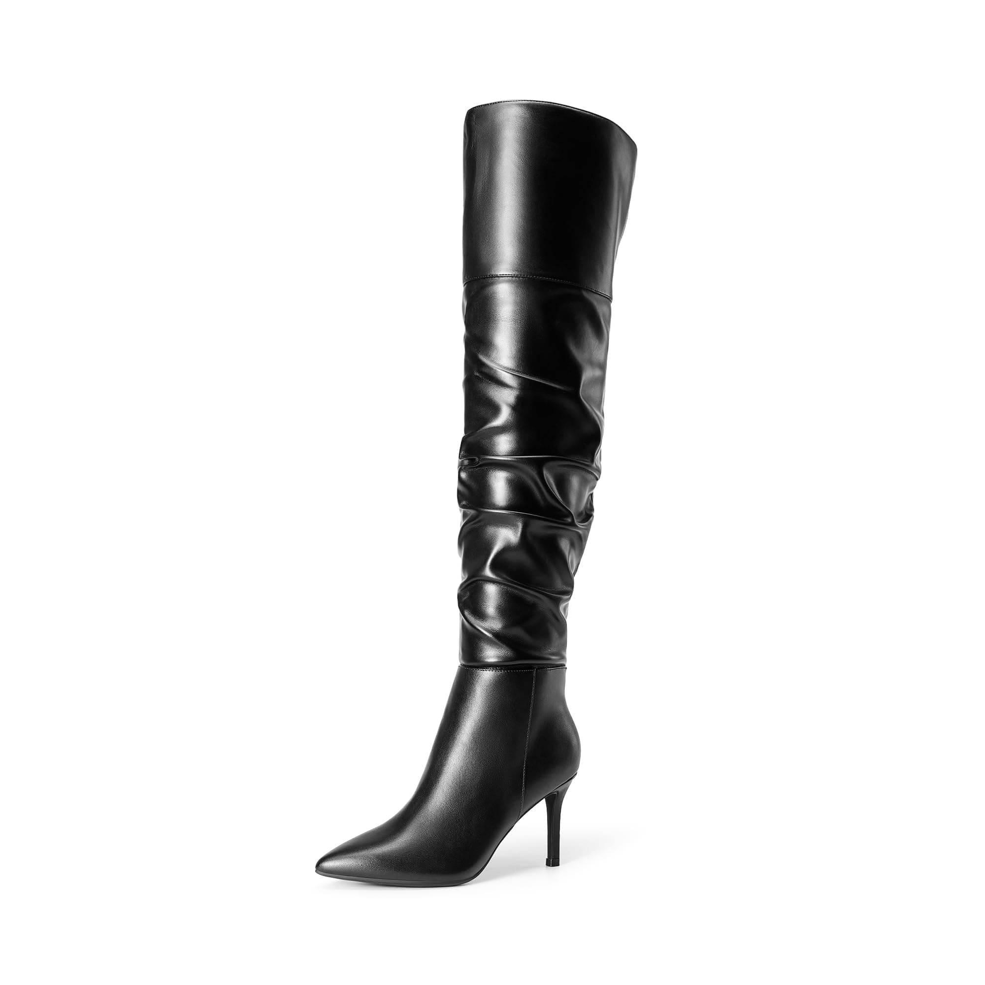 Dream Pairs Women's Knee High Stiletto Pointed Toe Boot