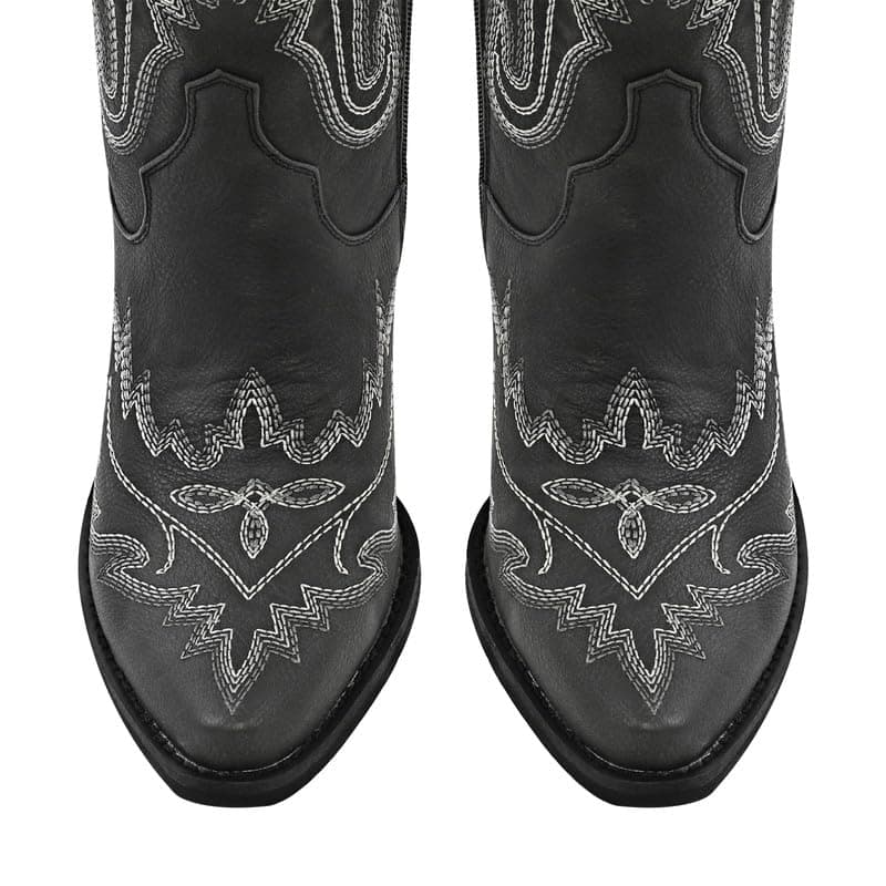 Sexytag Thigh High Western Cowboy Boots with Embroidery