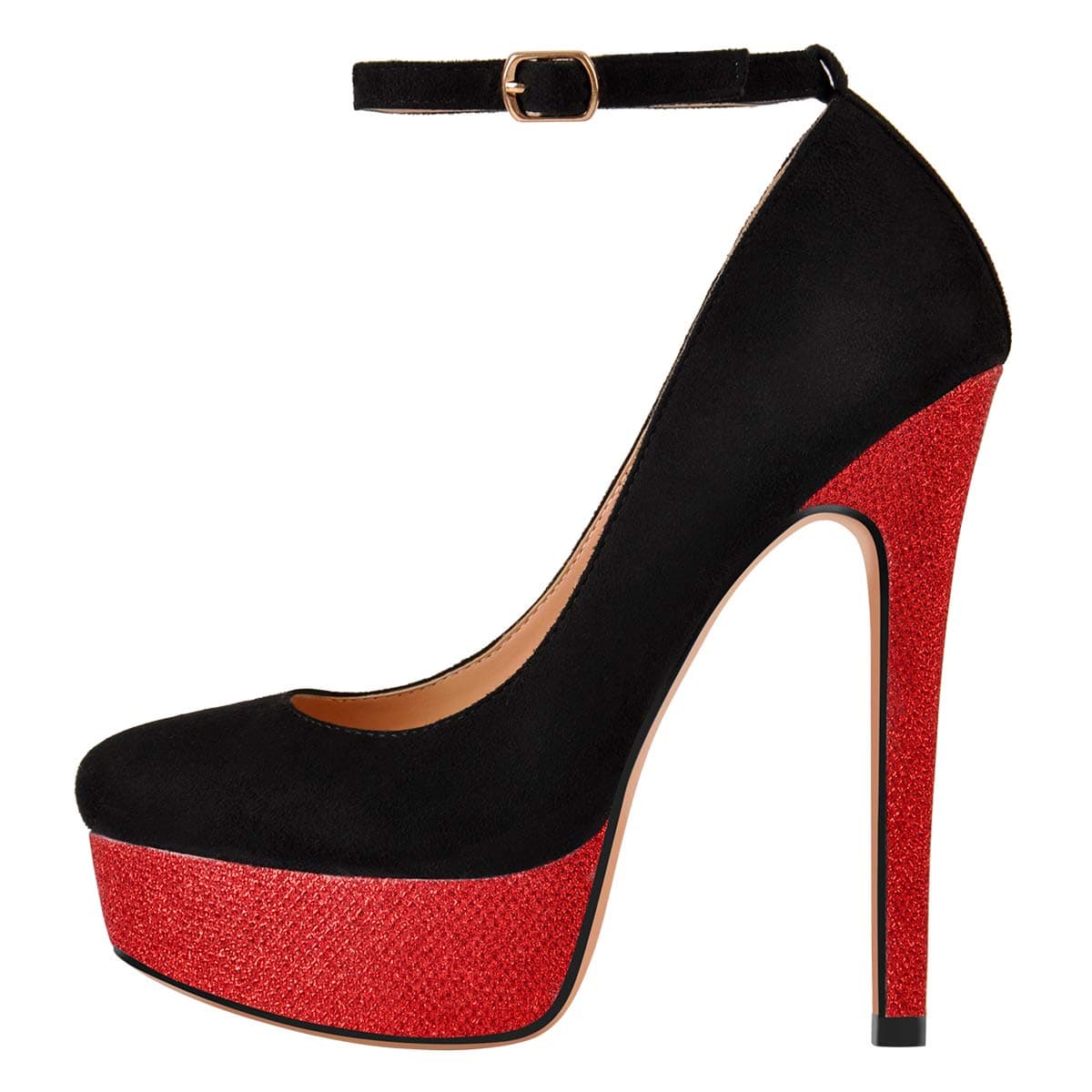 Richealnana Women's Double Platform Stiletto Heels