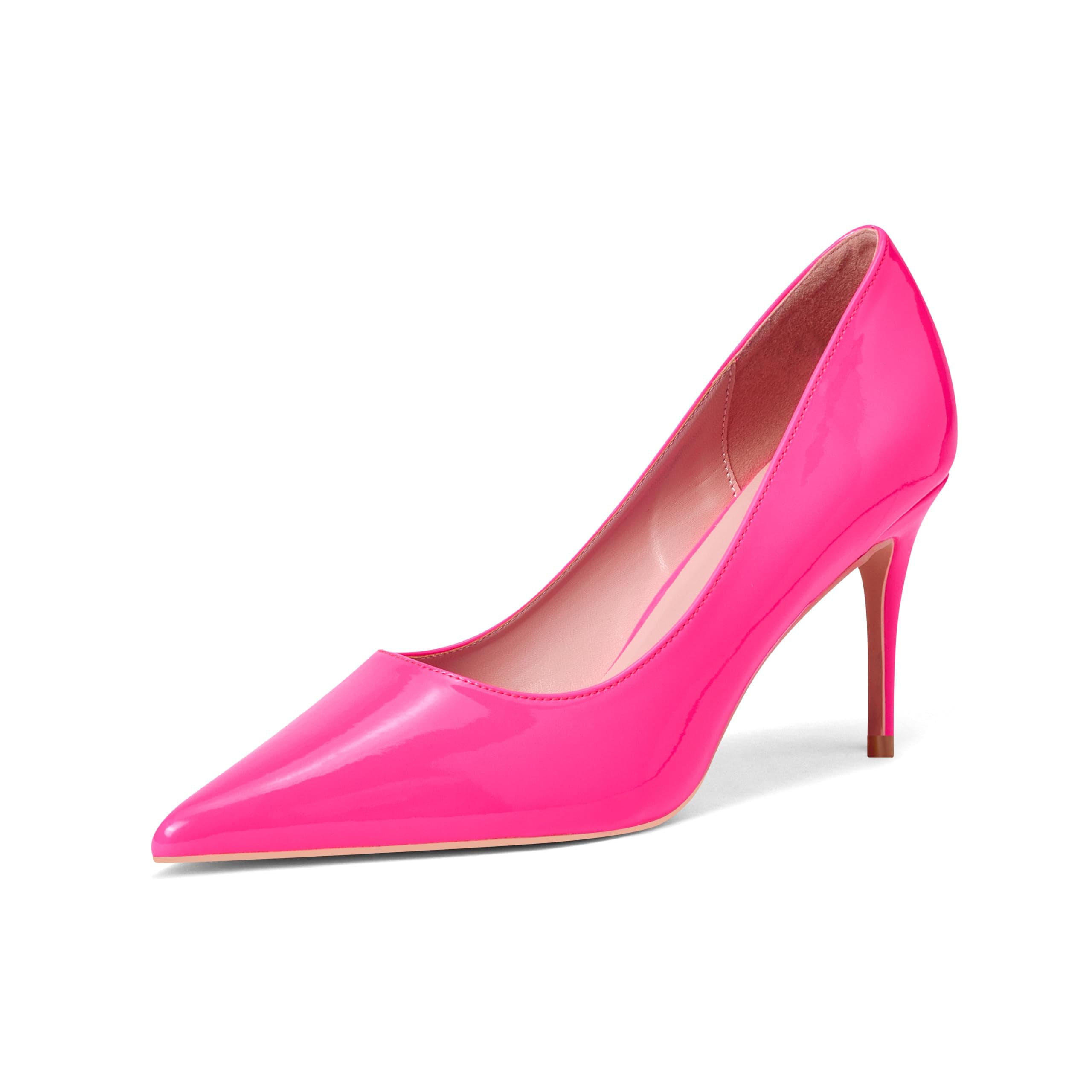 Genshuo Women's 3 Inch Stilettos Closed Toe Dress Pumps