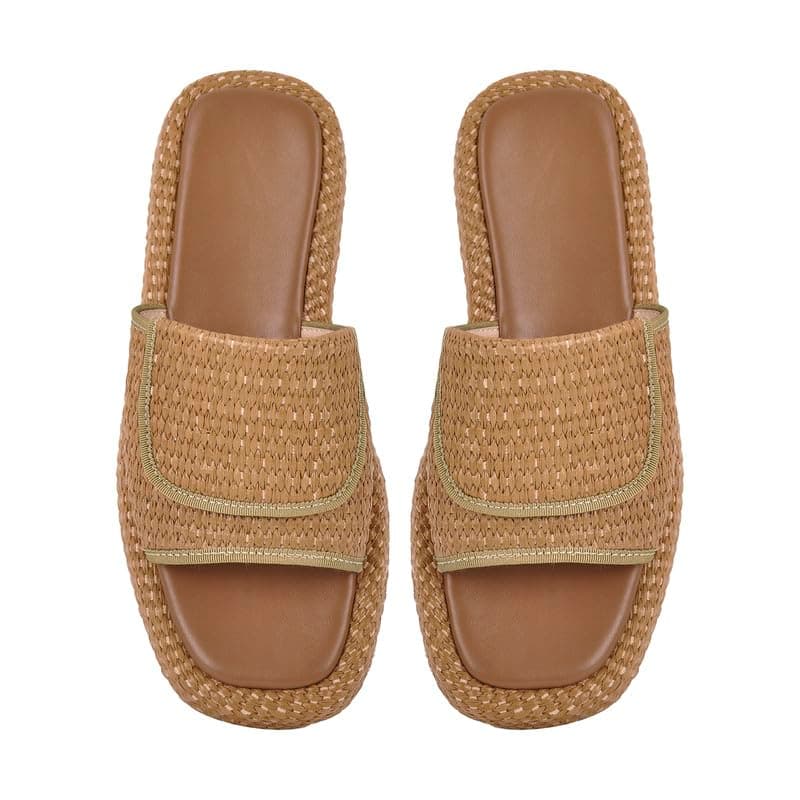 Richealnana Women's Braided Slide Sandals