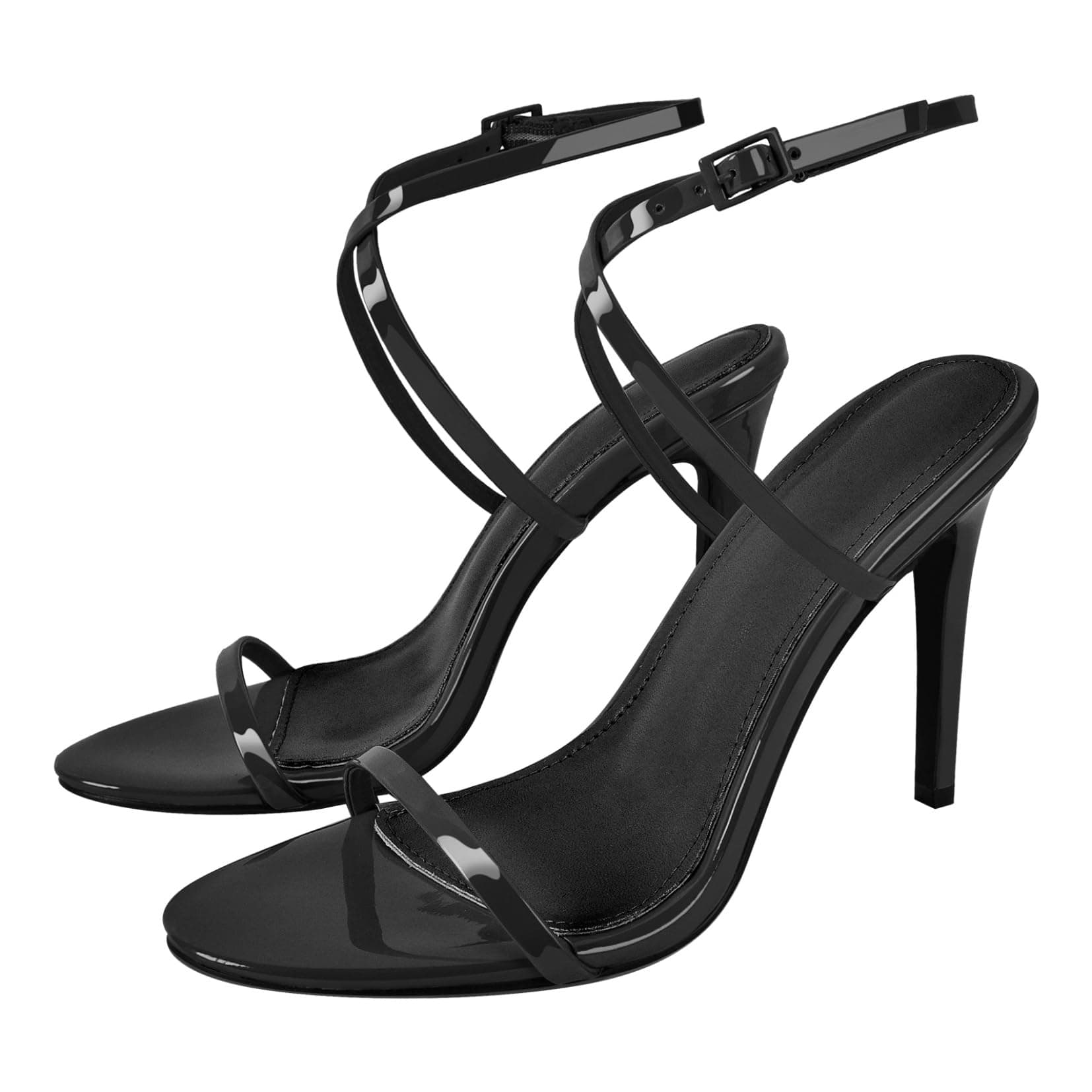 Richealnana Women's Ankle Strap High Heel Stiletto Sandals