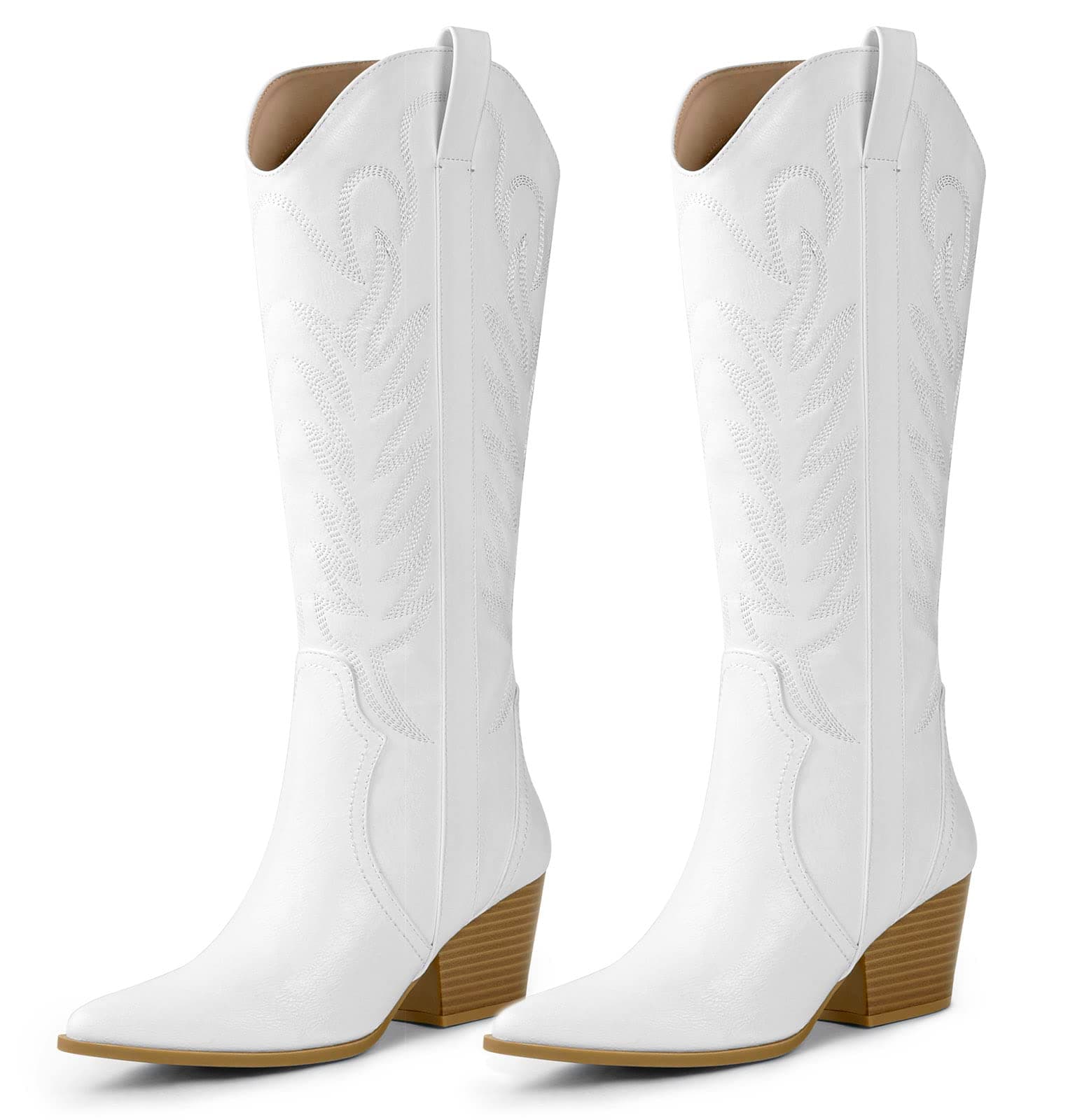 Comfortable Women's Arromic Embroidered Knee High Western Cowgirl Boots