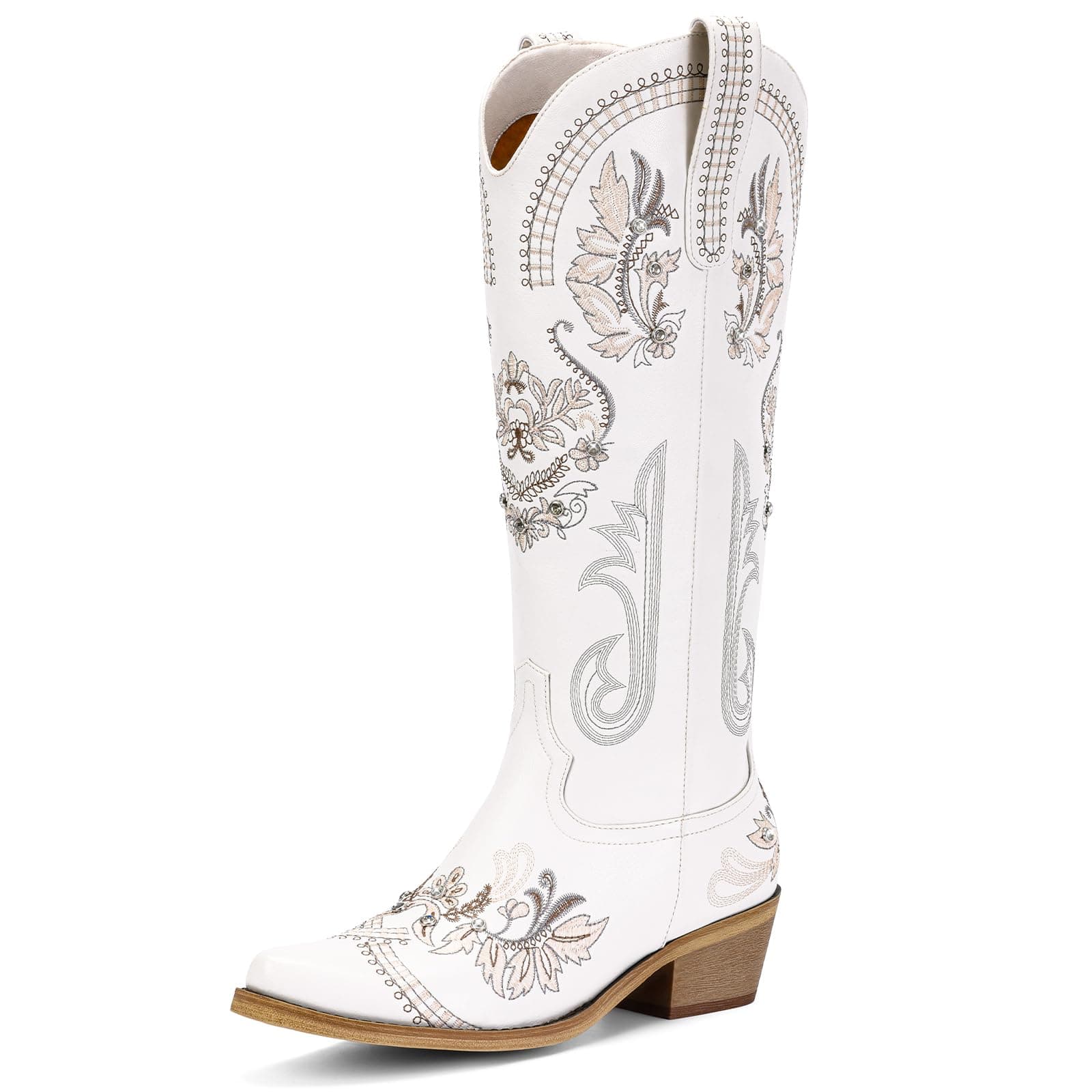 Vintage Sparkly Rhinestone Cowboy Boots for Women