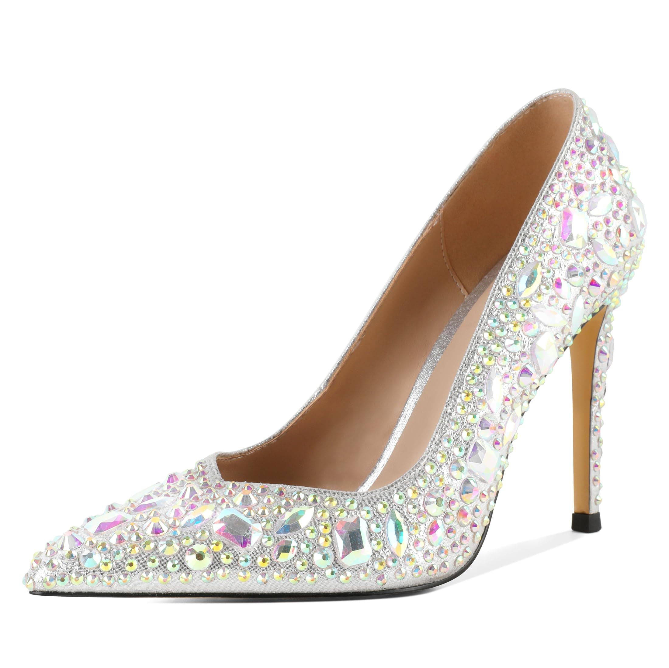 Eldof Women's Classic 4" Stiletto Heel Dress Pumps, Size 5-13