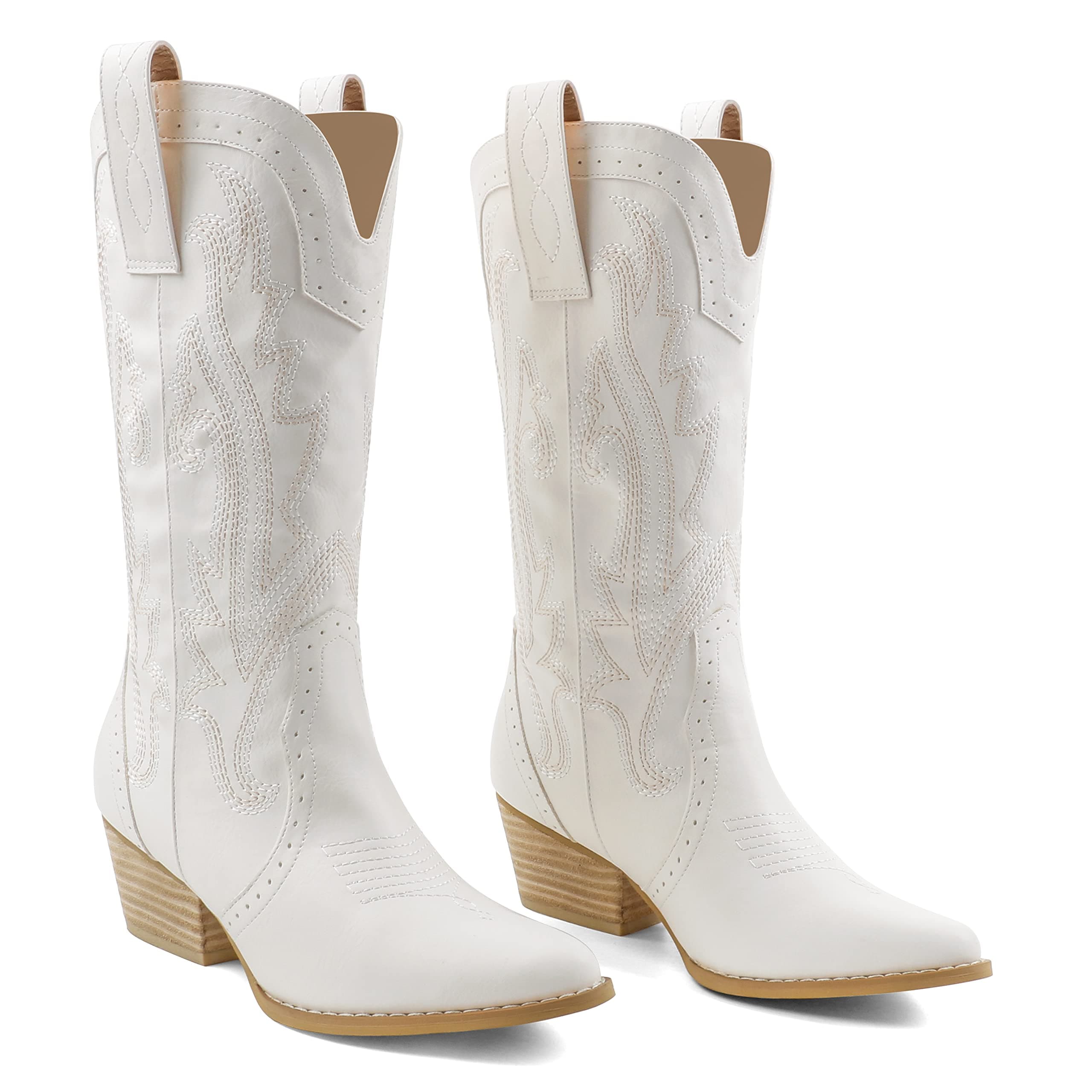 Zzheels Women Mid-calf Cowboy Boots