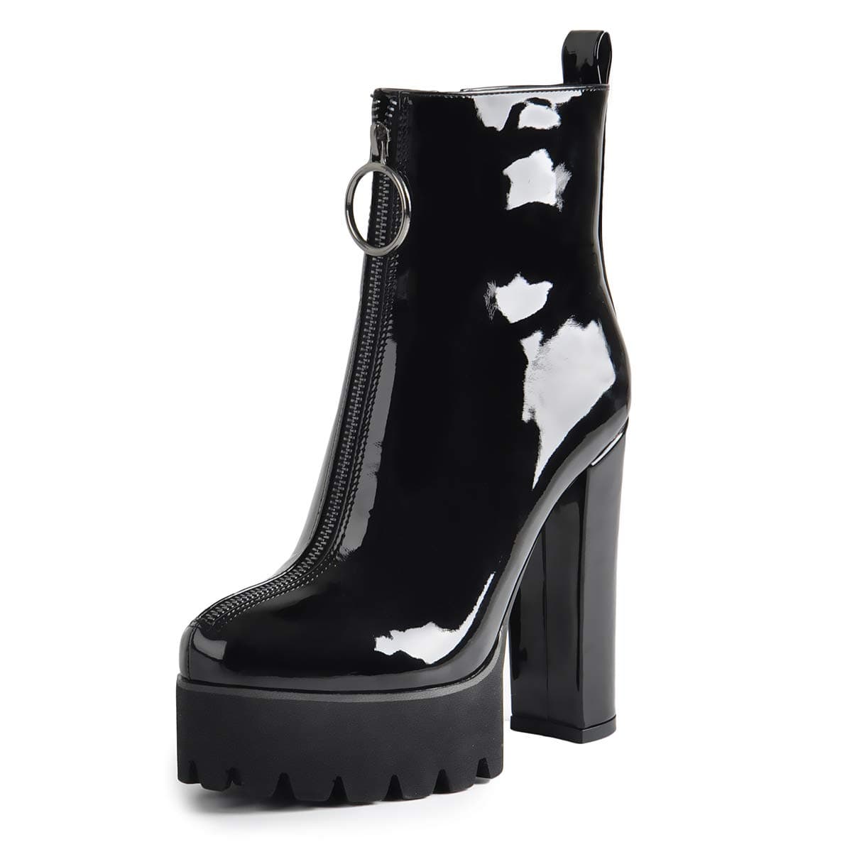 Richealnana Women's Elastic Platform Ankle Booties