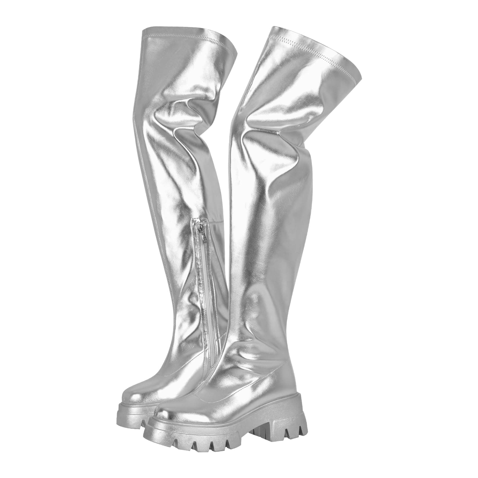 Richealnana Women's Thigh High Closed Toe Over-the-Knee Boots