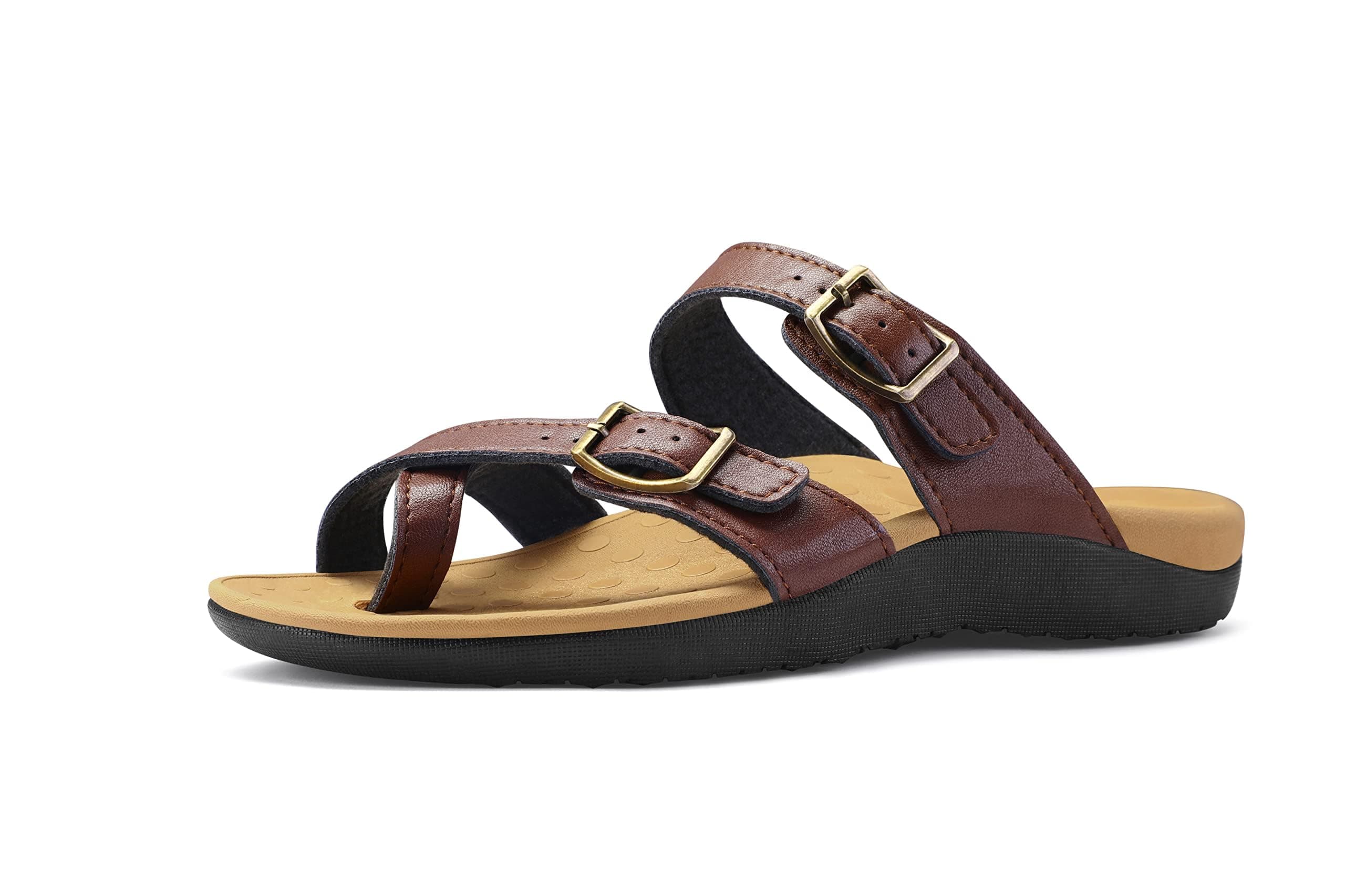 Mysoft Women's Arch Support Slide SandalsComfortable Walk Summer Flip Flops